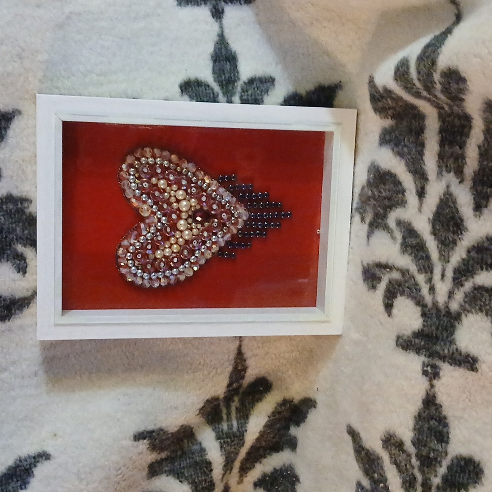 Cute Handmade HEART Picture In Frame - Picture 10 of 10